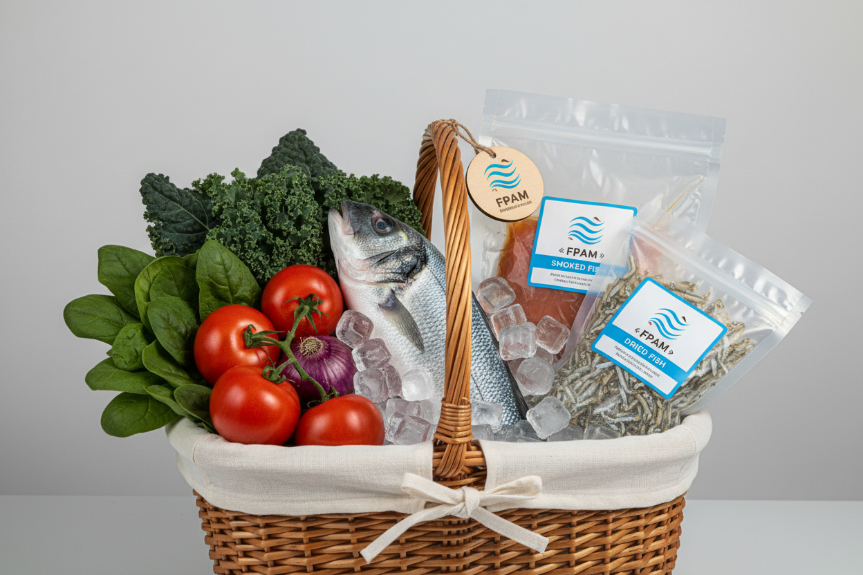 cree un panier legume poisson poisson transforme de la marque fpam