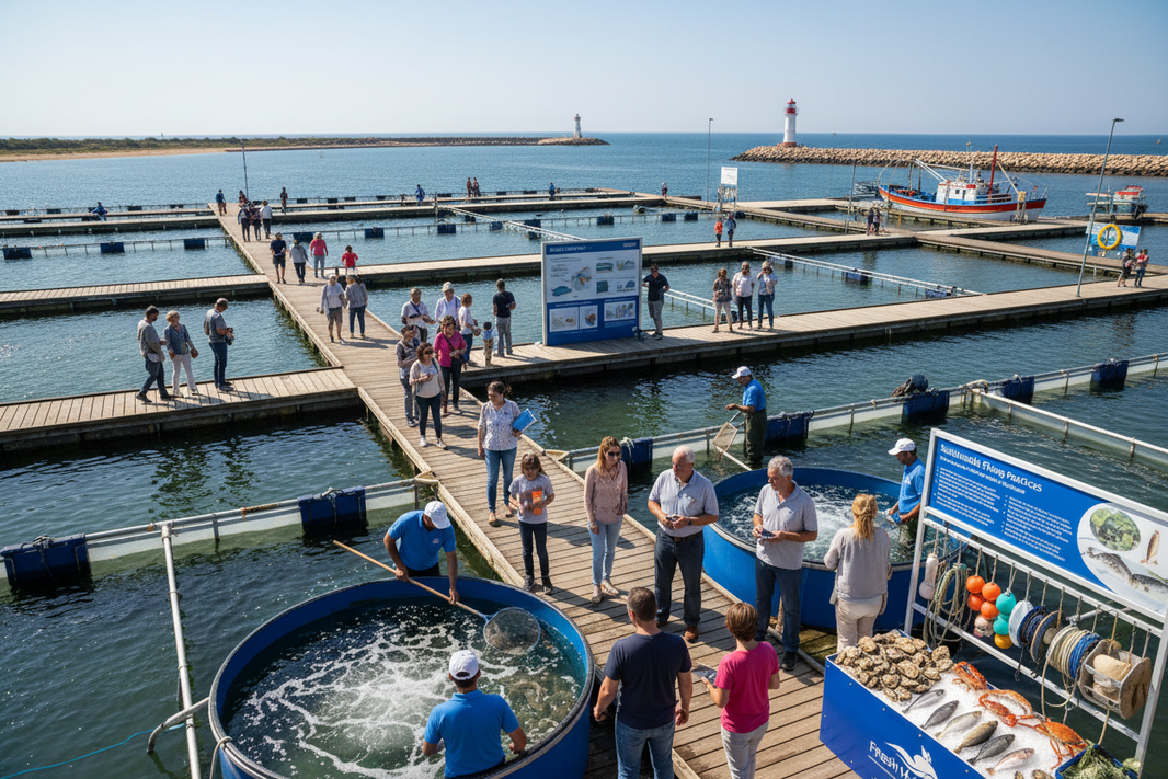 genere une image dactivite et de visite de la ferme fpam
